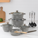 CookStone™ – Juego de Ollas de Cerámica Antiadherente + Kit de Utensilios (19 Piezas)