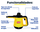 Limpiador a Vapor + 9 accesorios