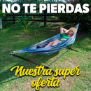 RelaxMax™ – Kit de 8 Hamaca Tela algodón Premium Tropical con Soporte de Acero y Ultra Confort